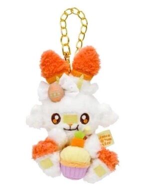 Pokémon Center Japan Yum Yum Easter Scorbunny Keychain + Free Pokémon Card Pack